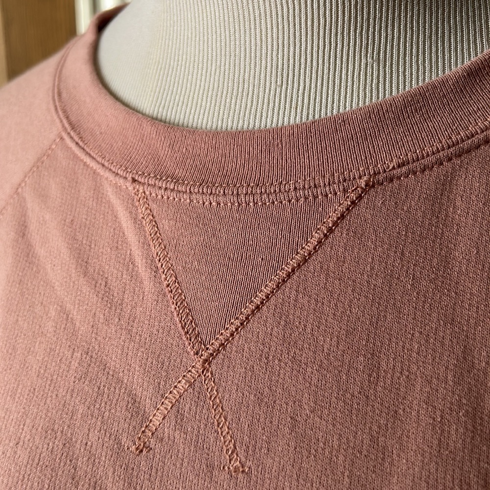 Champion Pink Top Dusty Rose Top Sweatshirt Beachy Small Athleisure Comfort - Picture 4 of 10